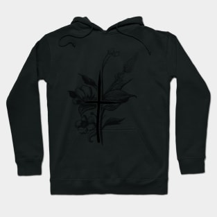 Cross with Flowers Hoodie